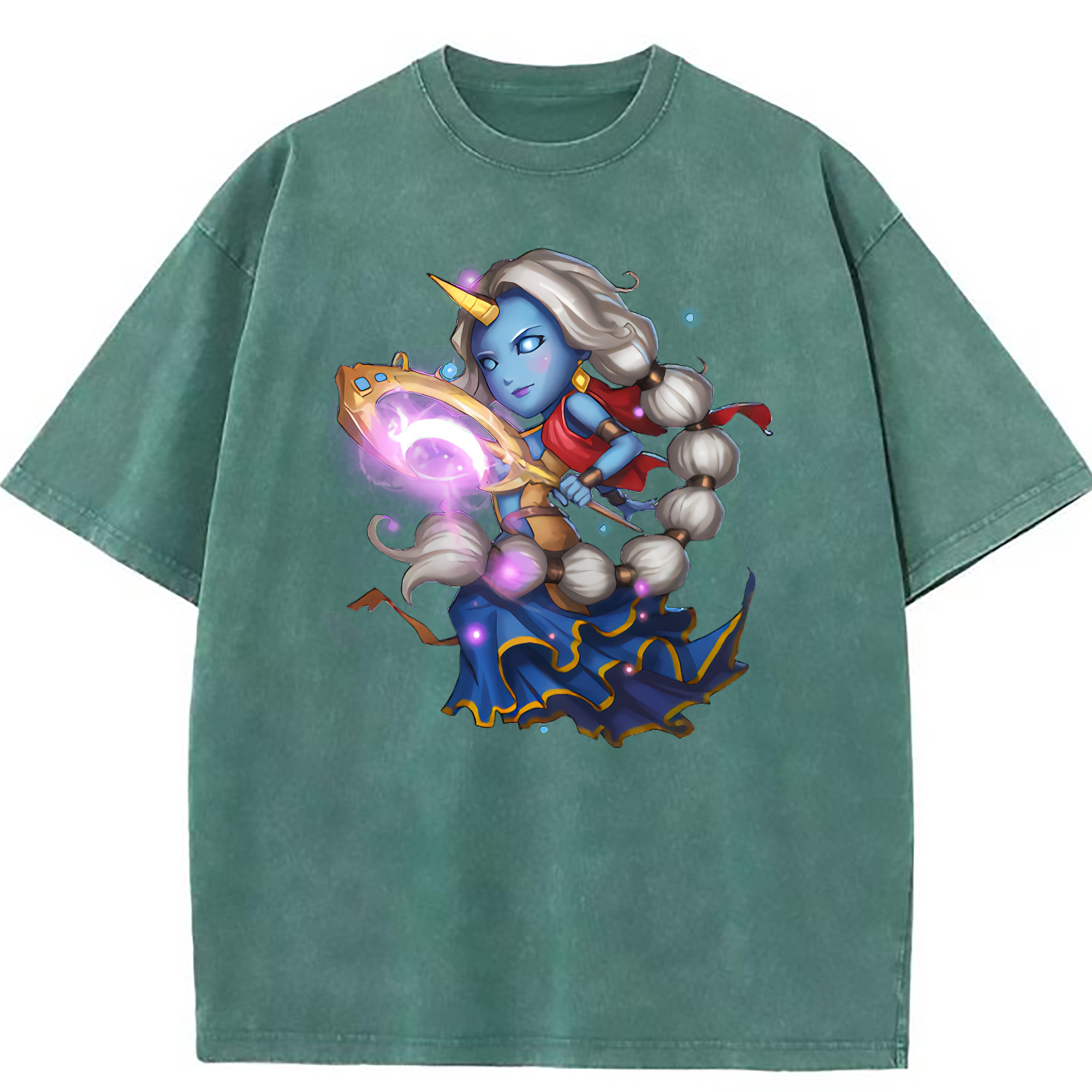 （画像用） リーグ・オブ・レジェンド League of Legends LOL 綿100% ヴィンテージ風 半袖Tシャツ（フロントプリント）